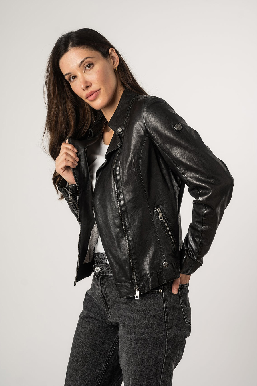 Lederjacke MAURITIUS 1101-0681-black