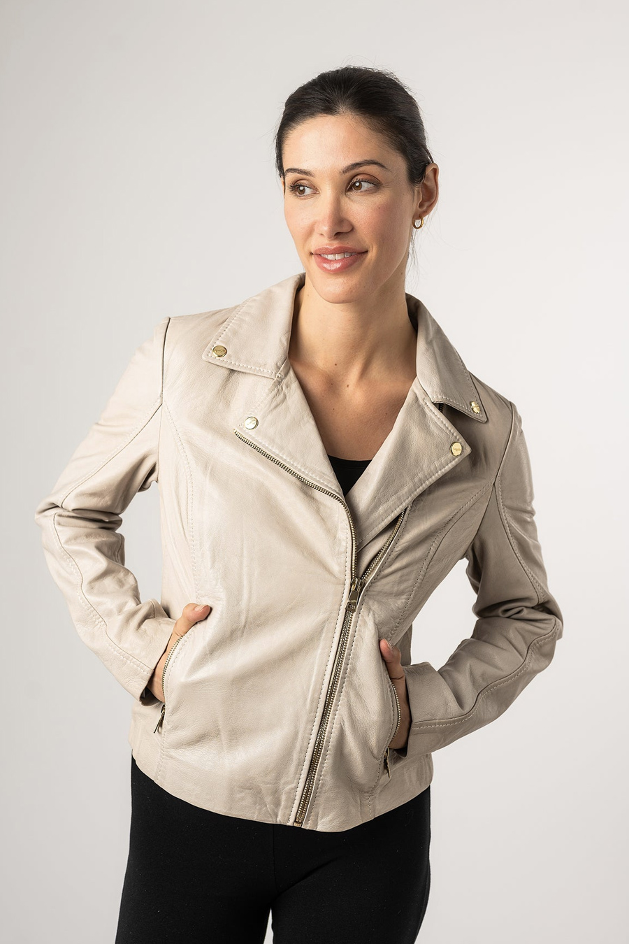 Lederjacke MAURITIUS 1101-0730-ivory