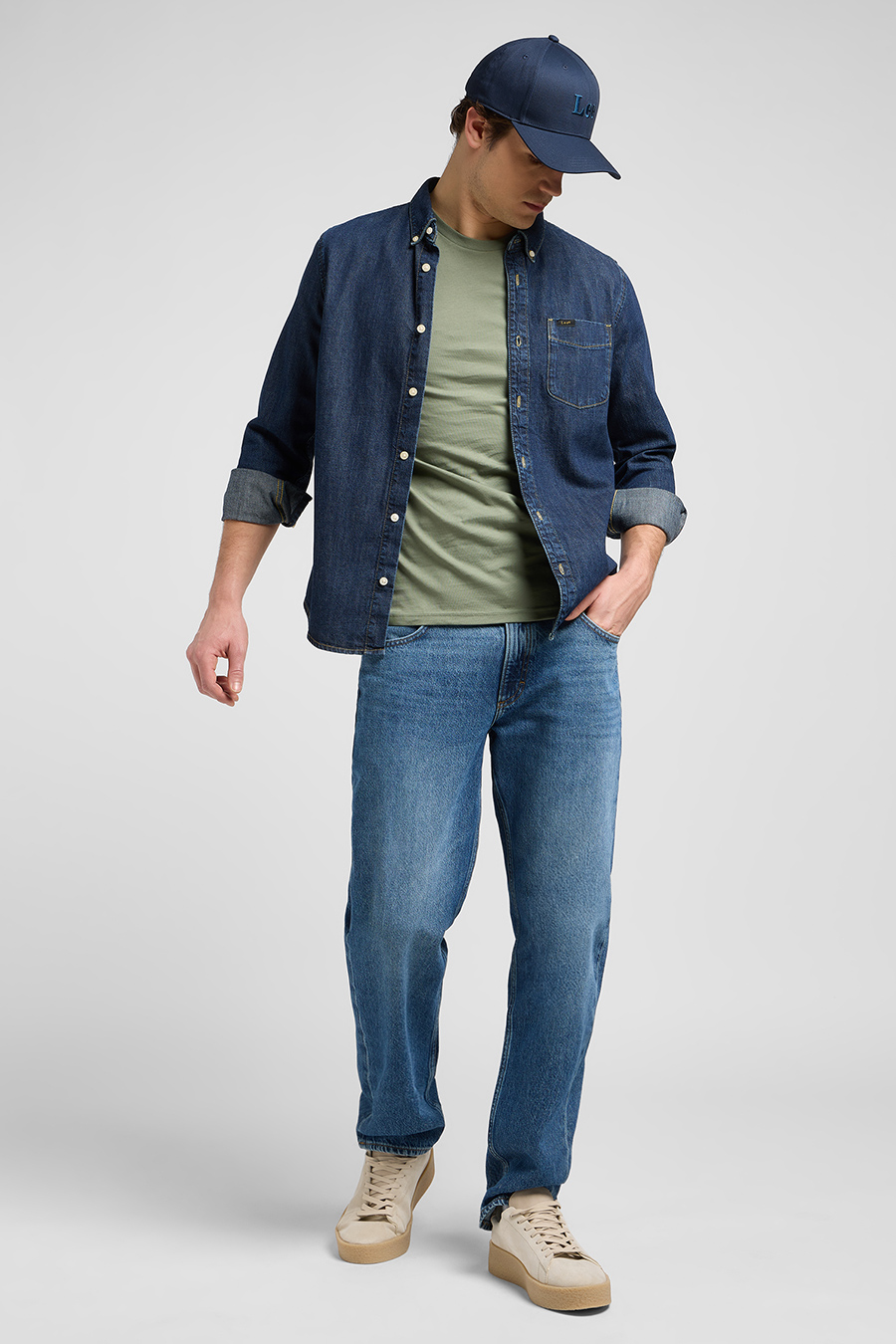 Jeanshemd LEE 112370702