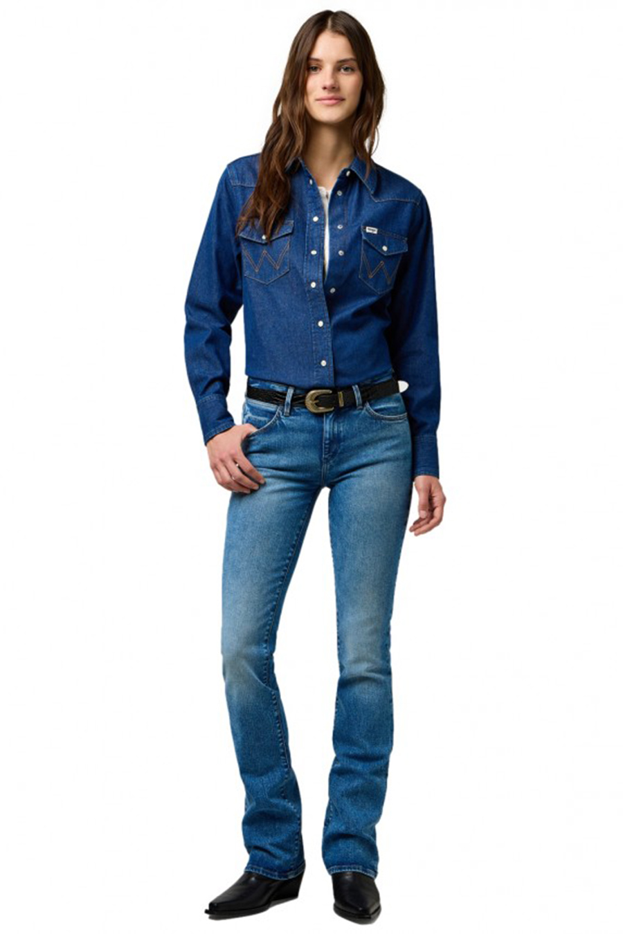 Jeanshemden WRANGLER 112373036