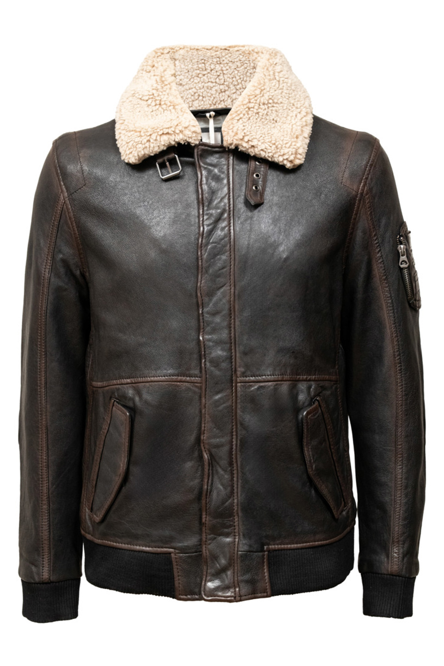 Lederjacke mit Futter GIPSY 1201-0624-brown