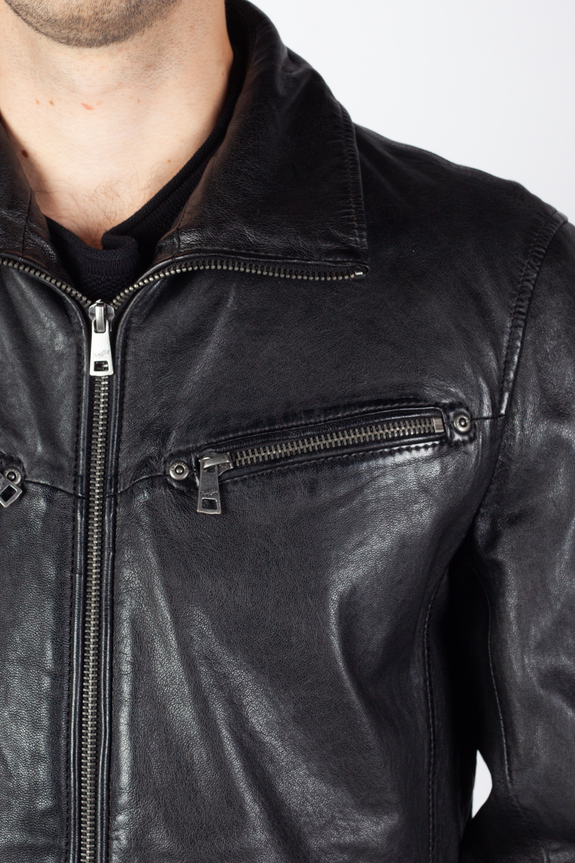 Lederjacke MAURITIUS 1201-0846-black