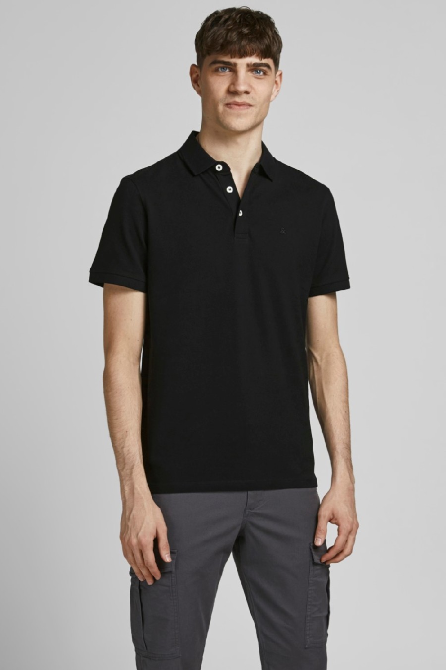 Poloshirts JACK & JONES 12136668-Black-Tonal-BL
