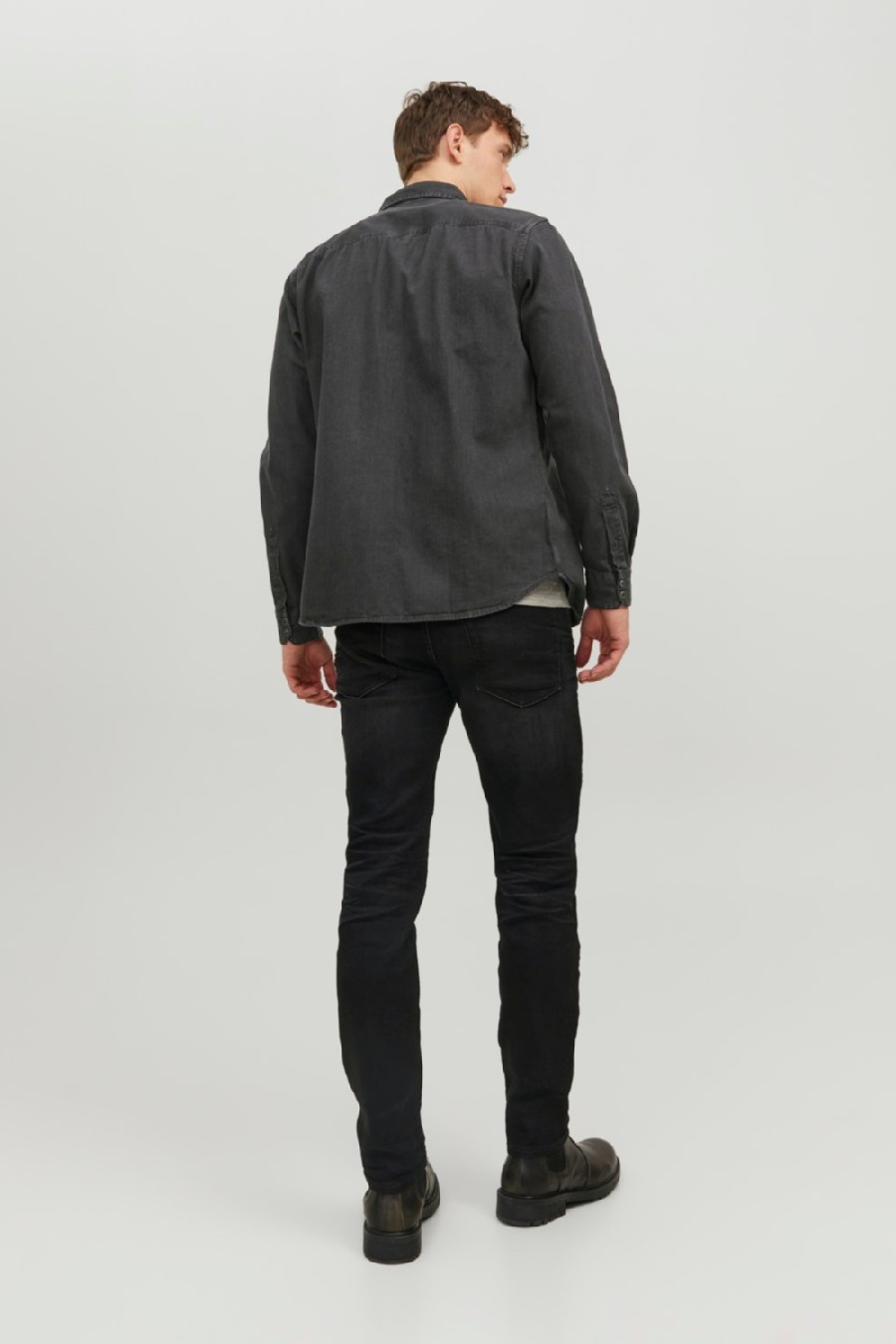 Jeanshemd JACK & JONES 12138115-Black