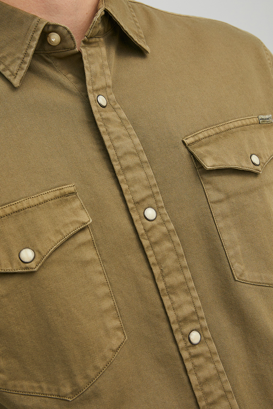 Jeanshemd JACK & JONES 12138115-Forest-Night