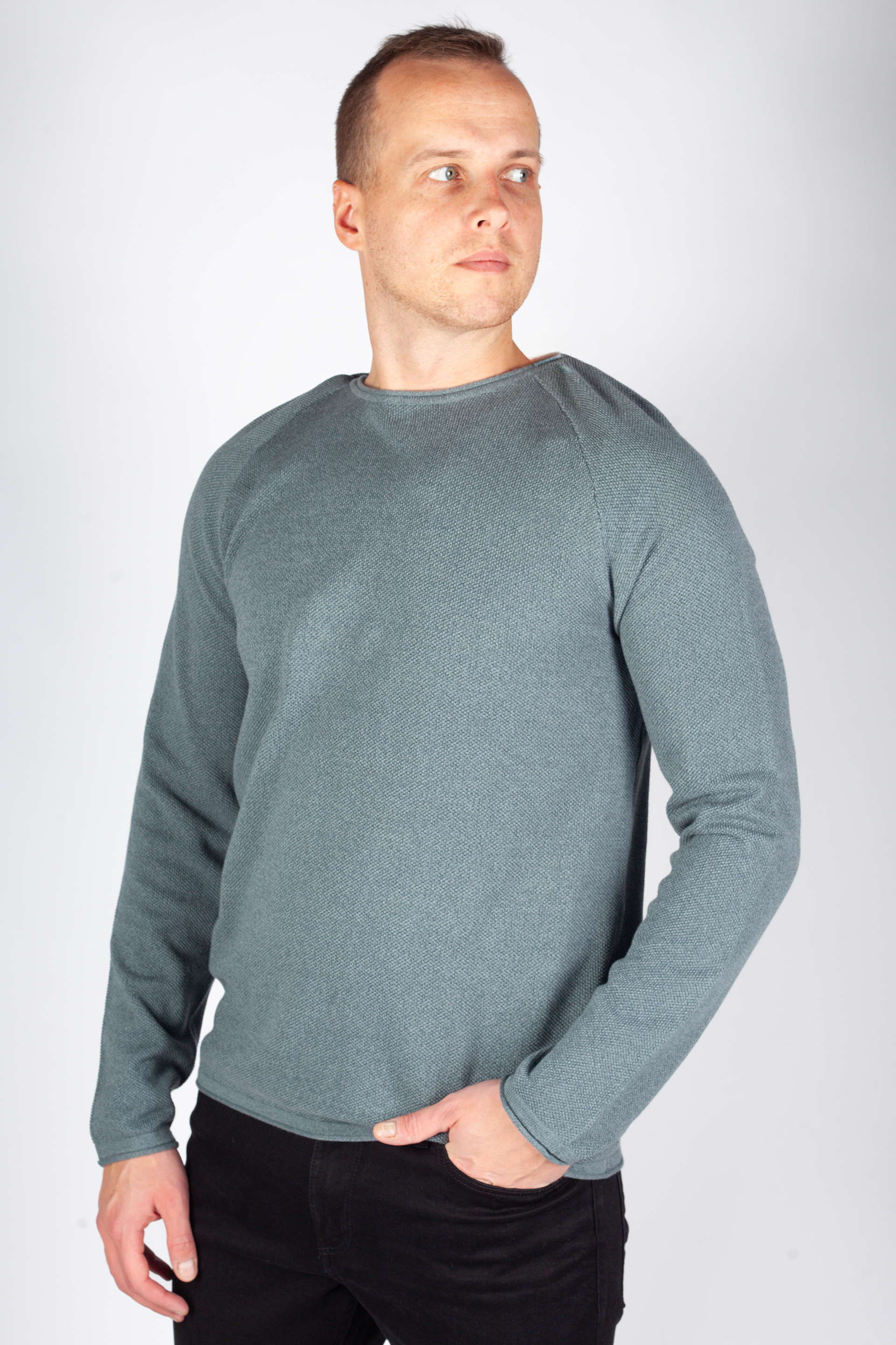 Strickpullover JACK & JONES 12157321-Stormy-Weathe
