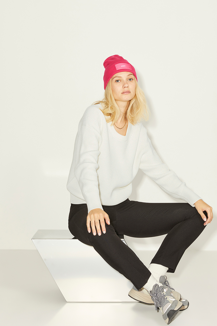 Strickpullover JJXX 12200267-Snow-White