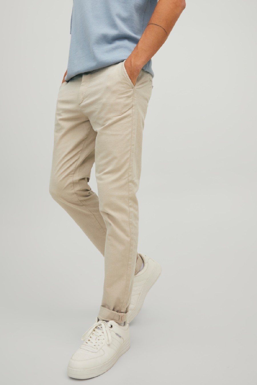 Klassische Hose JACK & JONES 12206198-Dune-SOLID