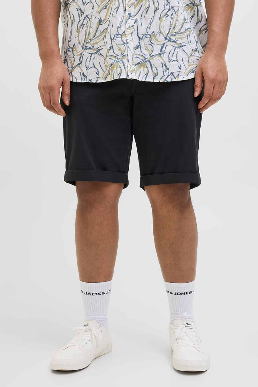 Stoff Shorts JACK & JONES 12232570-Dark-Navy