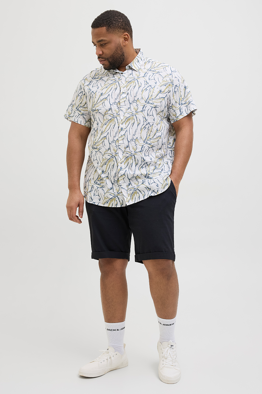 Stoff Shorts JACK & JONES 12232570-Dark-Navy