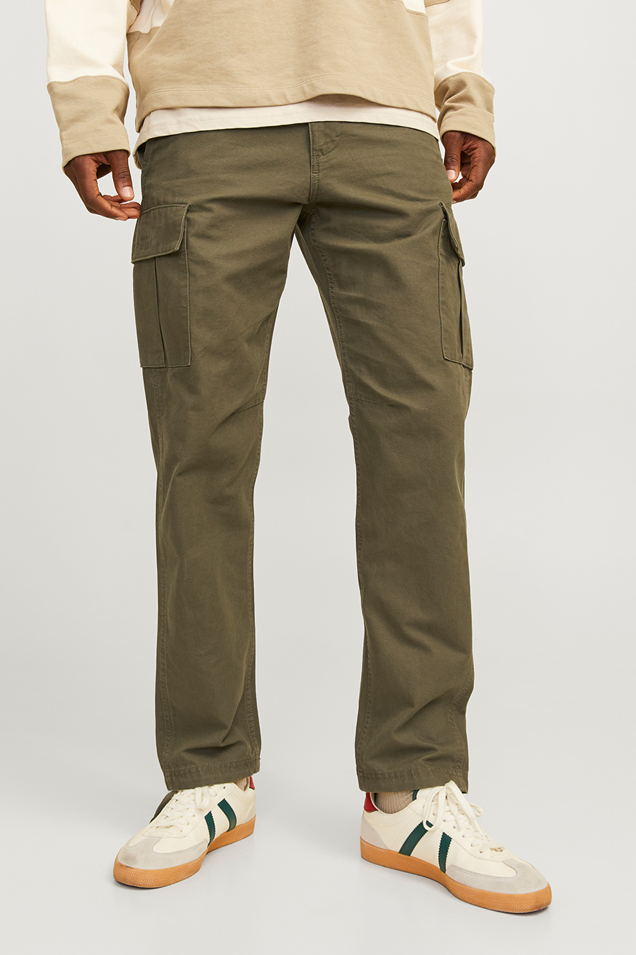 Cargohose JACK & JONES 12258150-Olive-Night