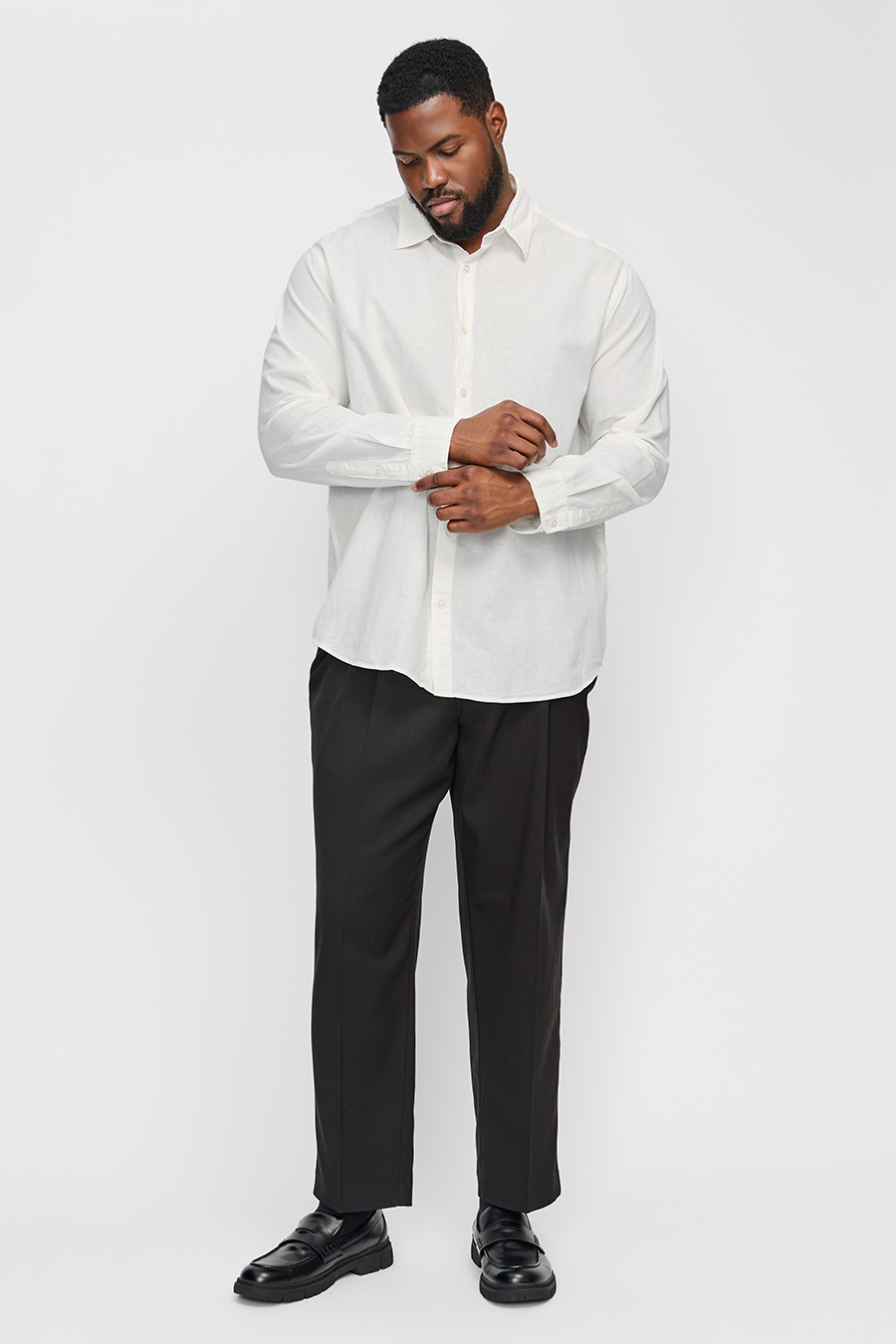 Leinenhemd JACK & JONES 12269089-White