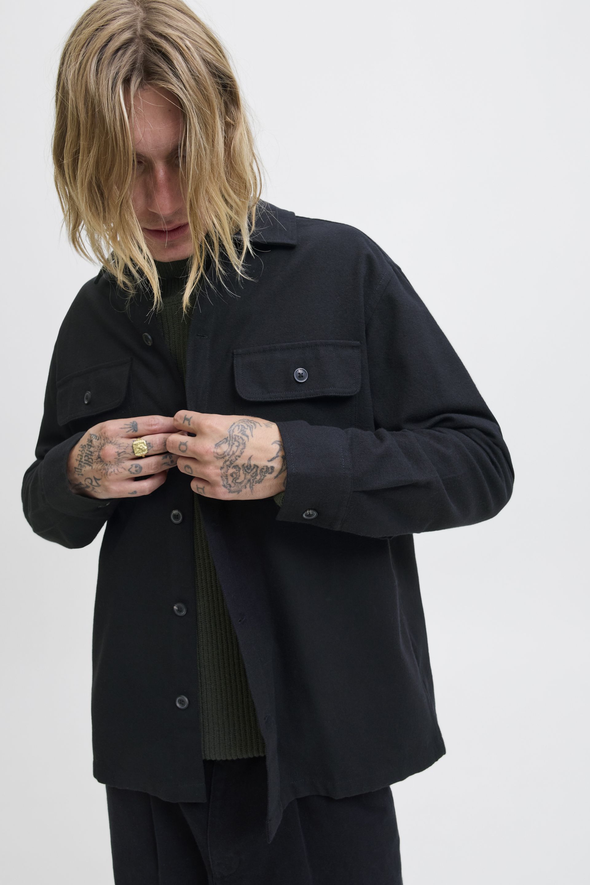 Hemdjacken JACK & JONES 12278969-Black