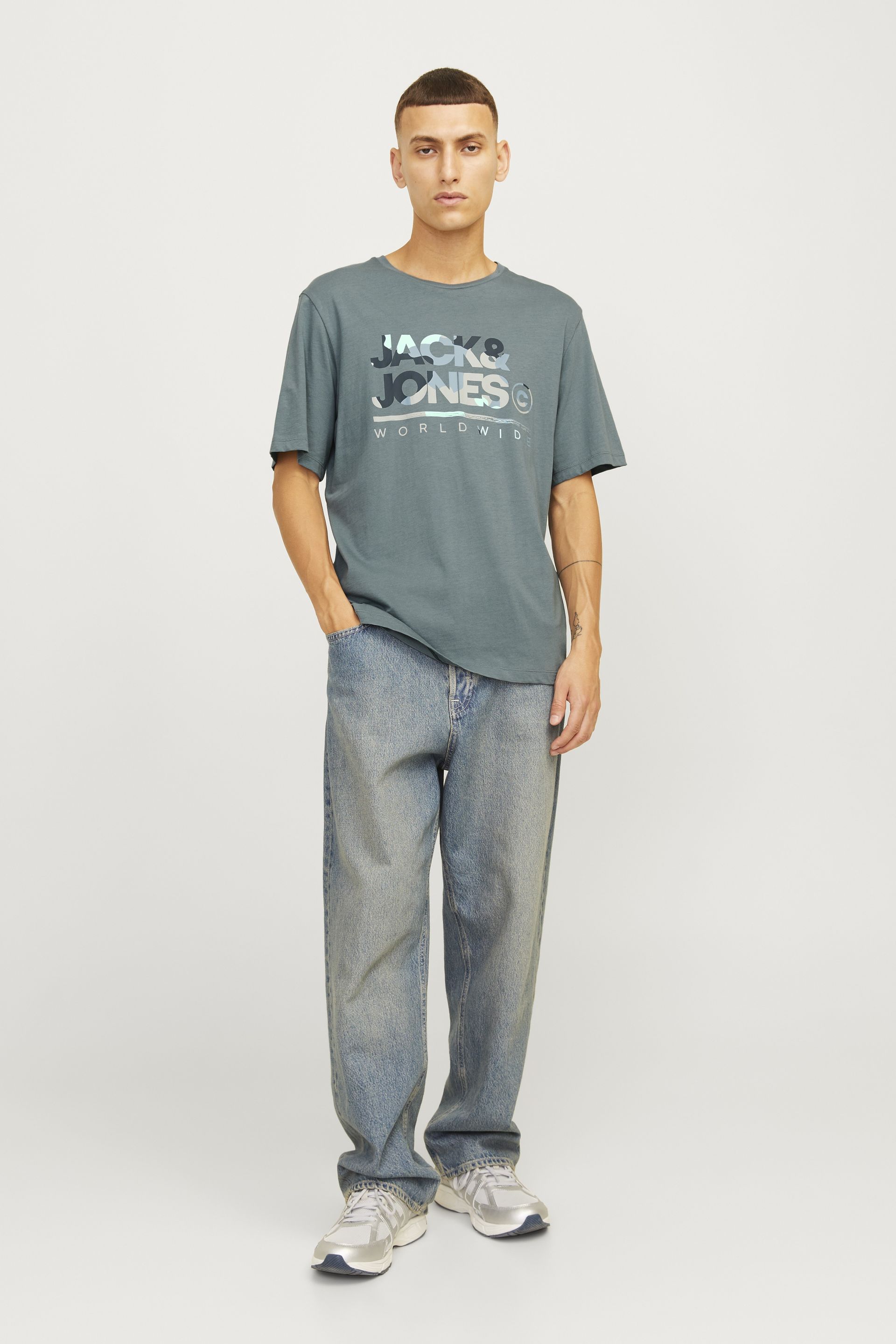 T-Shirts JACK & JONES 12287689-Goblin-Blue