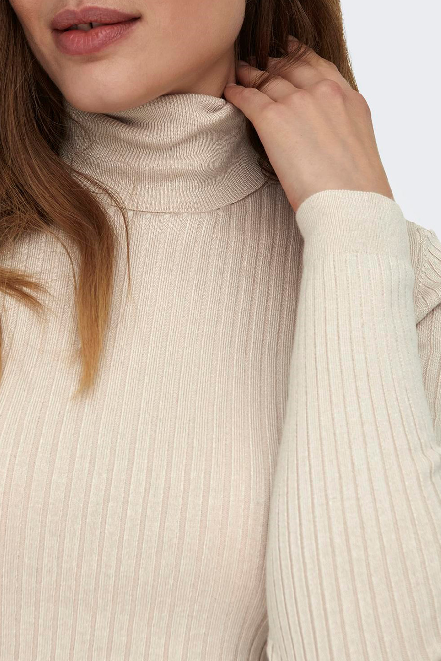 Rollkragenpullover ONLY 15165075-Pumice-Stone