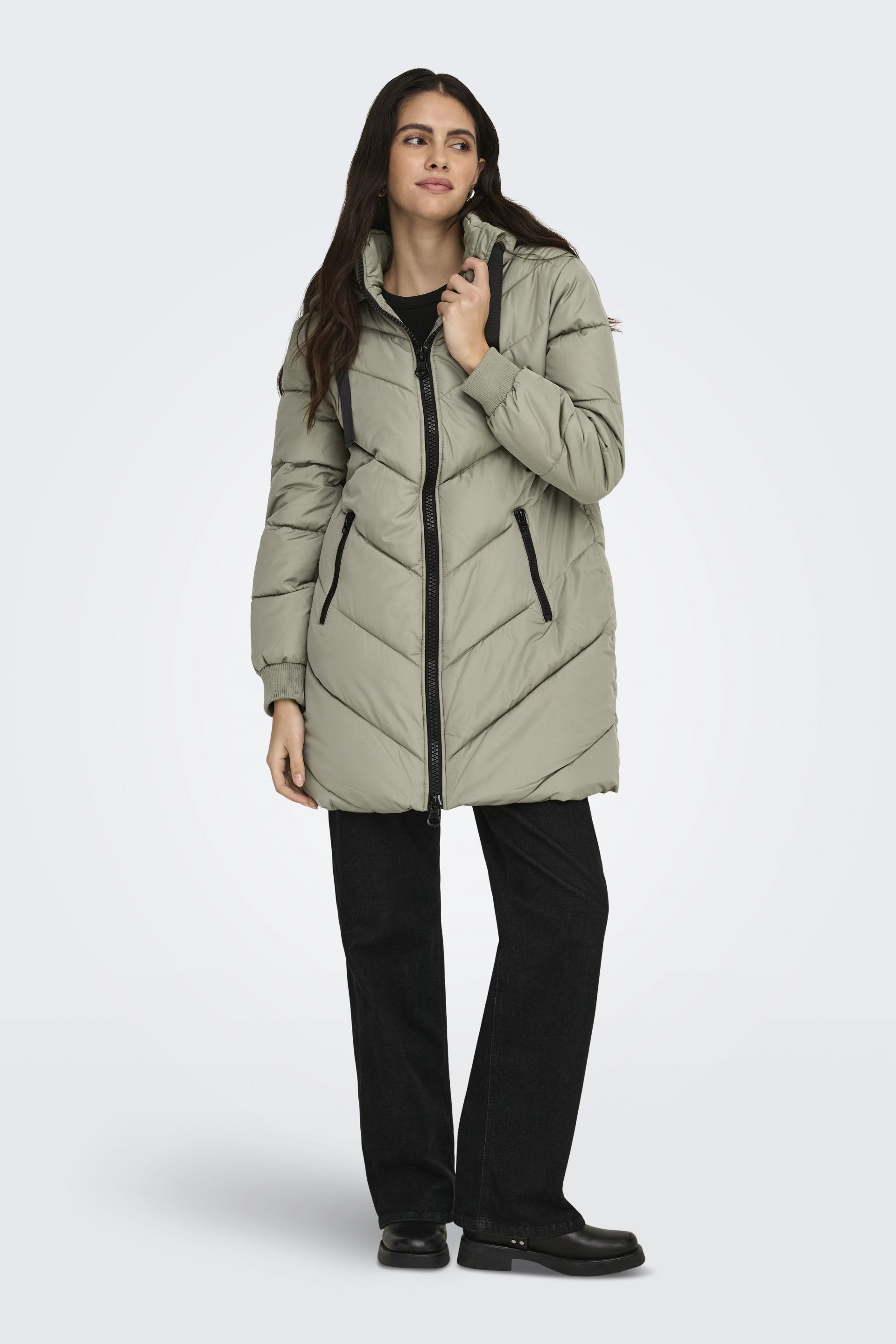 Winterjacke JACQUELINE DE YONG 15207784-Vetiver-BLACK