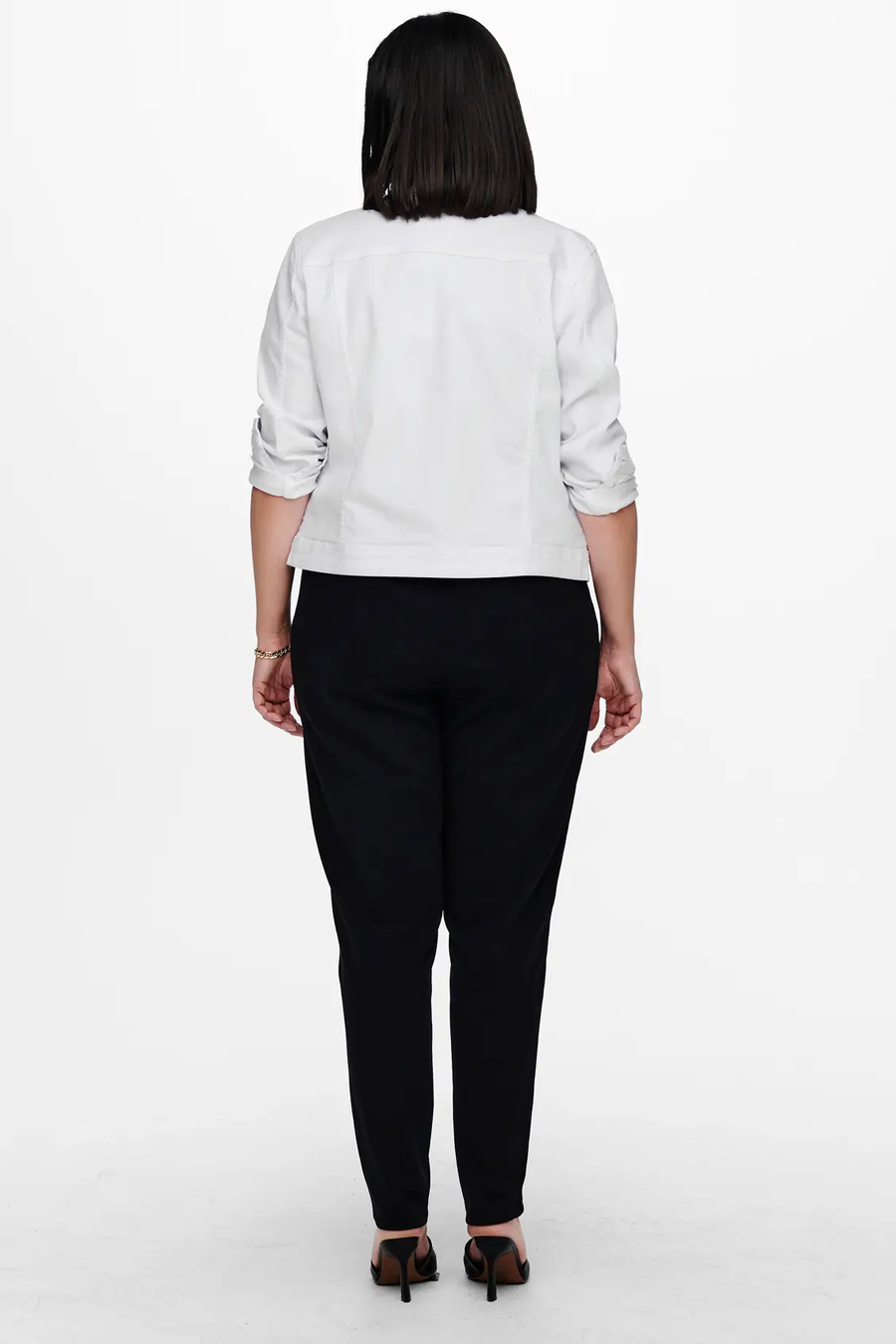 Jeansjacke ONLY CARMAKOMA 15237814-White