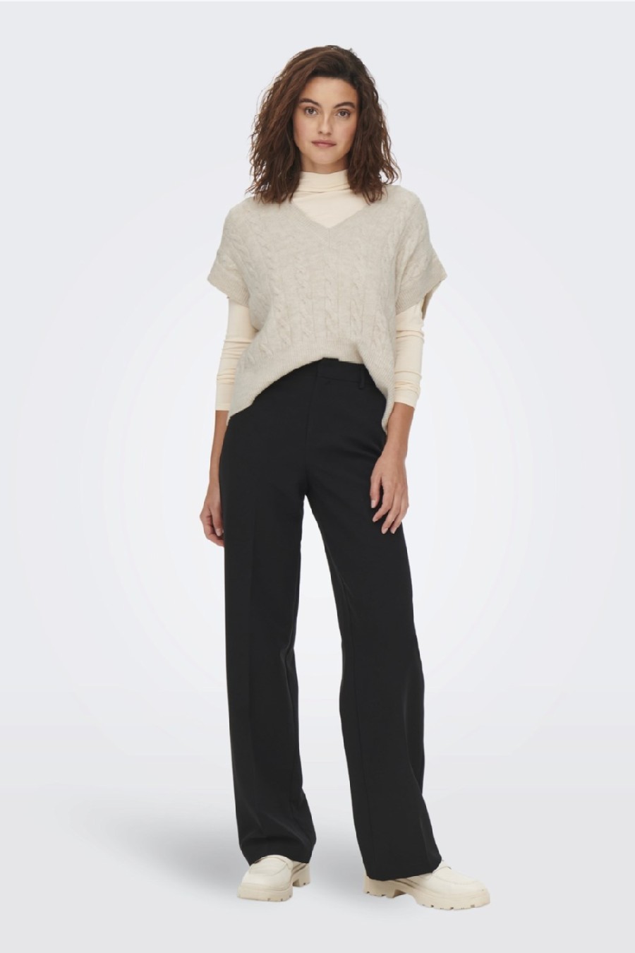 Strickwesten ONLY 15249328-Oatmeal