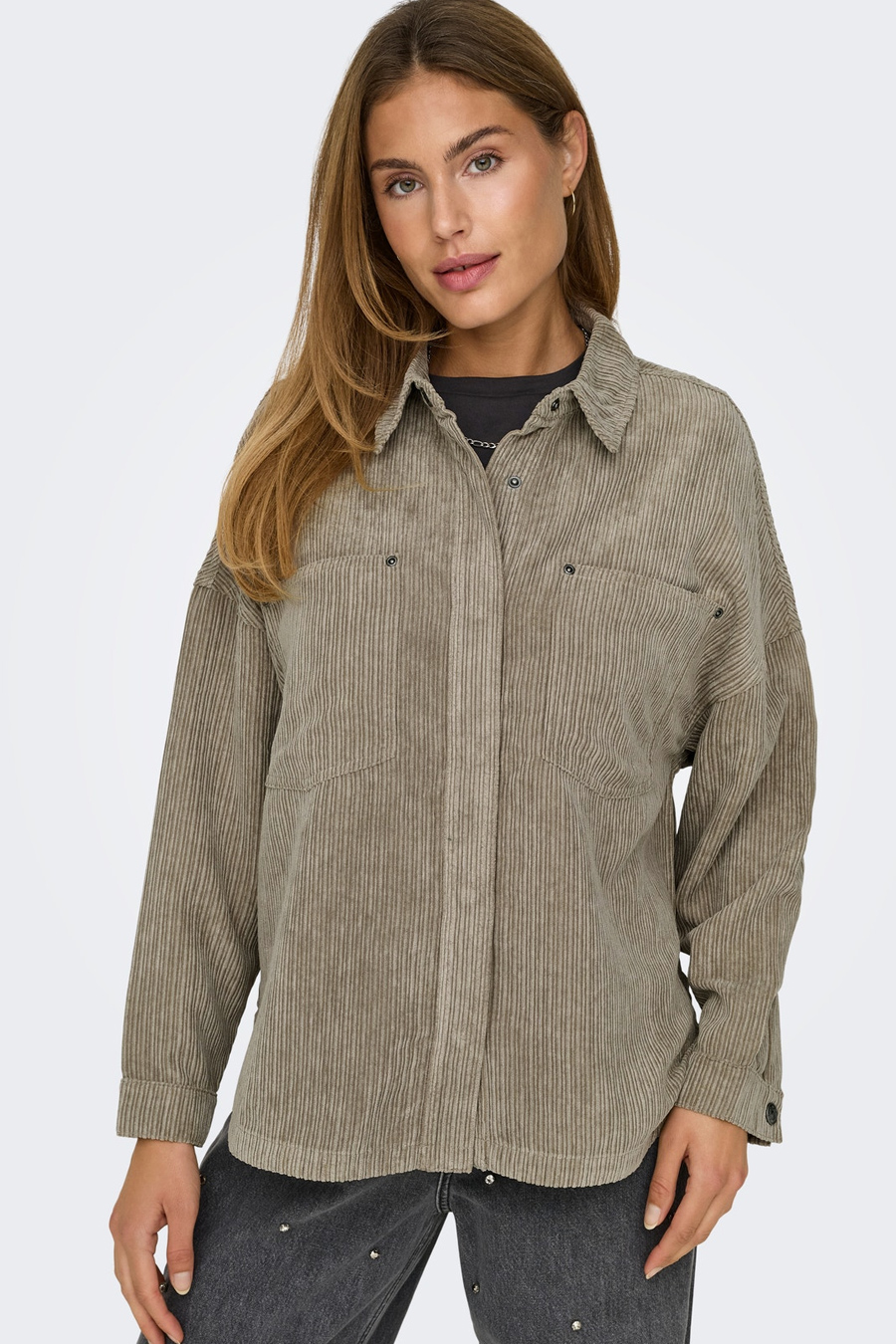 Langarmhemden ONLY 15278351-Weathered-Tea