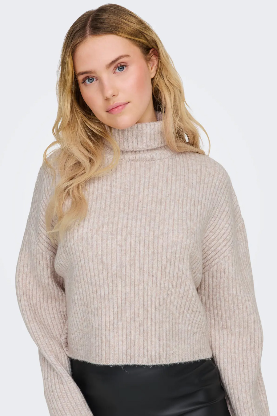 Strickpullover ONLY 15321177-Oatmeal-MEL