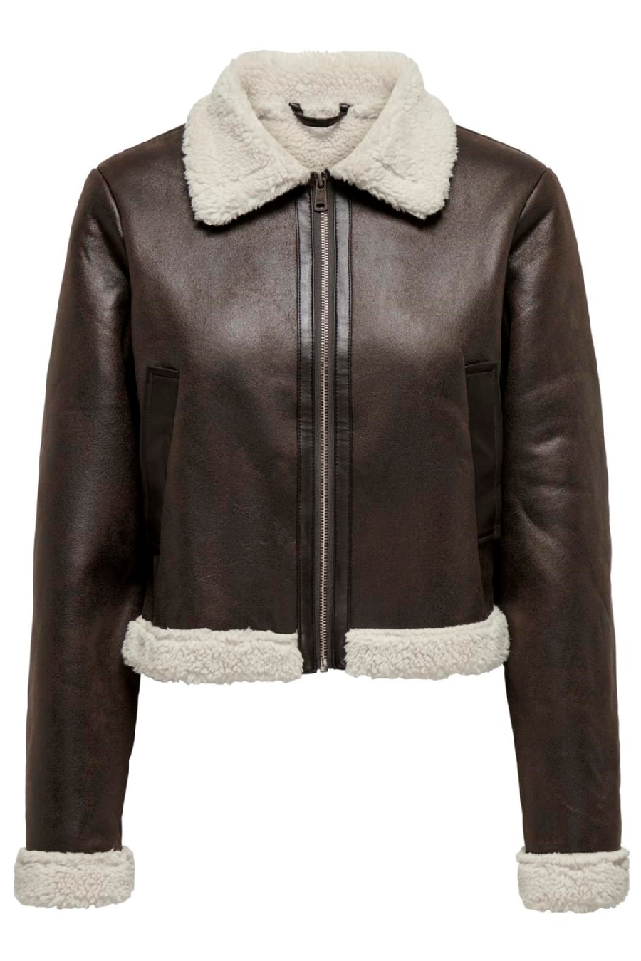 Lederjacke ONLY 15324138-Mole-PUMICE-ST