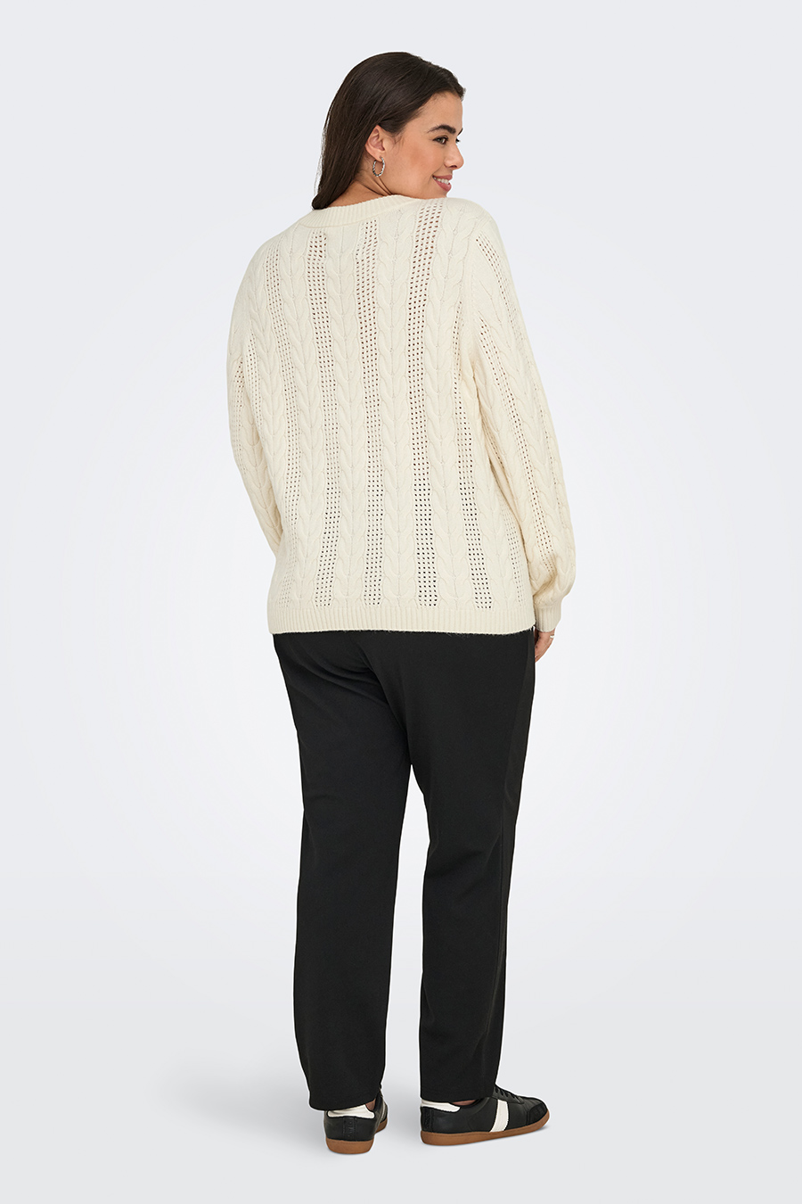 Strickpullover ONLY CARMAKOMA 15358155-Whitecap-Gray