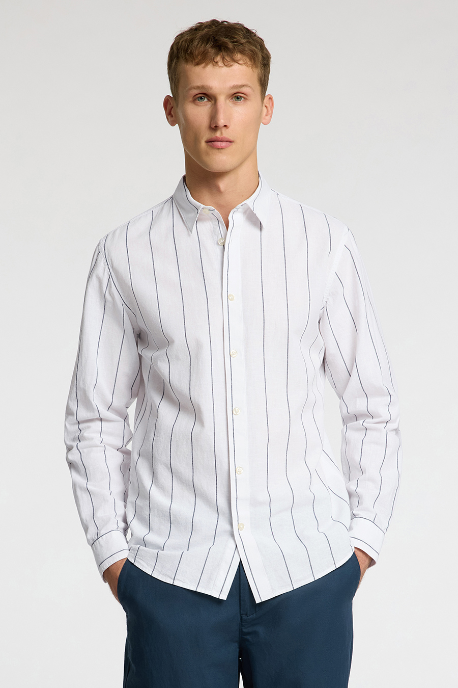 Leinenhemd SELECTED 16079056-White