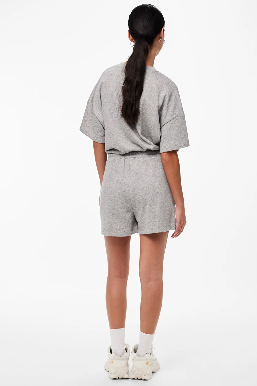 Stoff shorts PIECES 17118868-Light-Grey