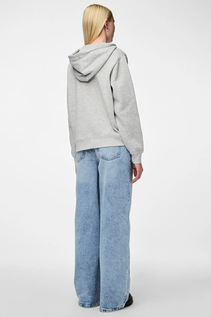 Sweatjacken PIECES 17140741-Light-Grey