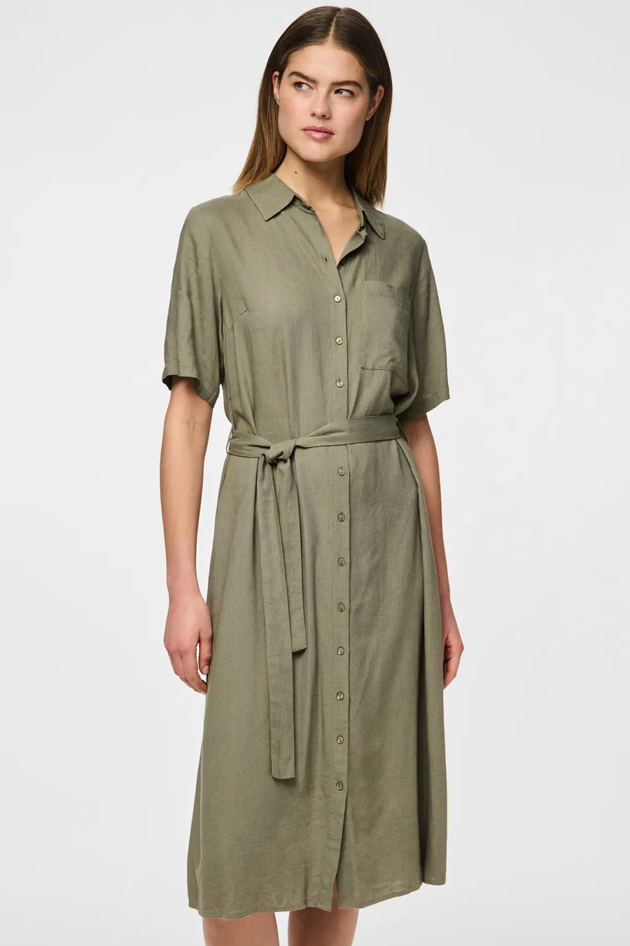 Kleid PIECES 17152063-Deep-Lichen-Gr