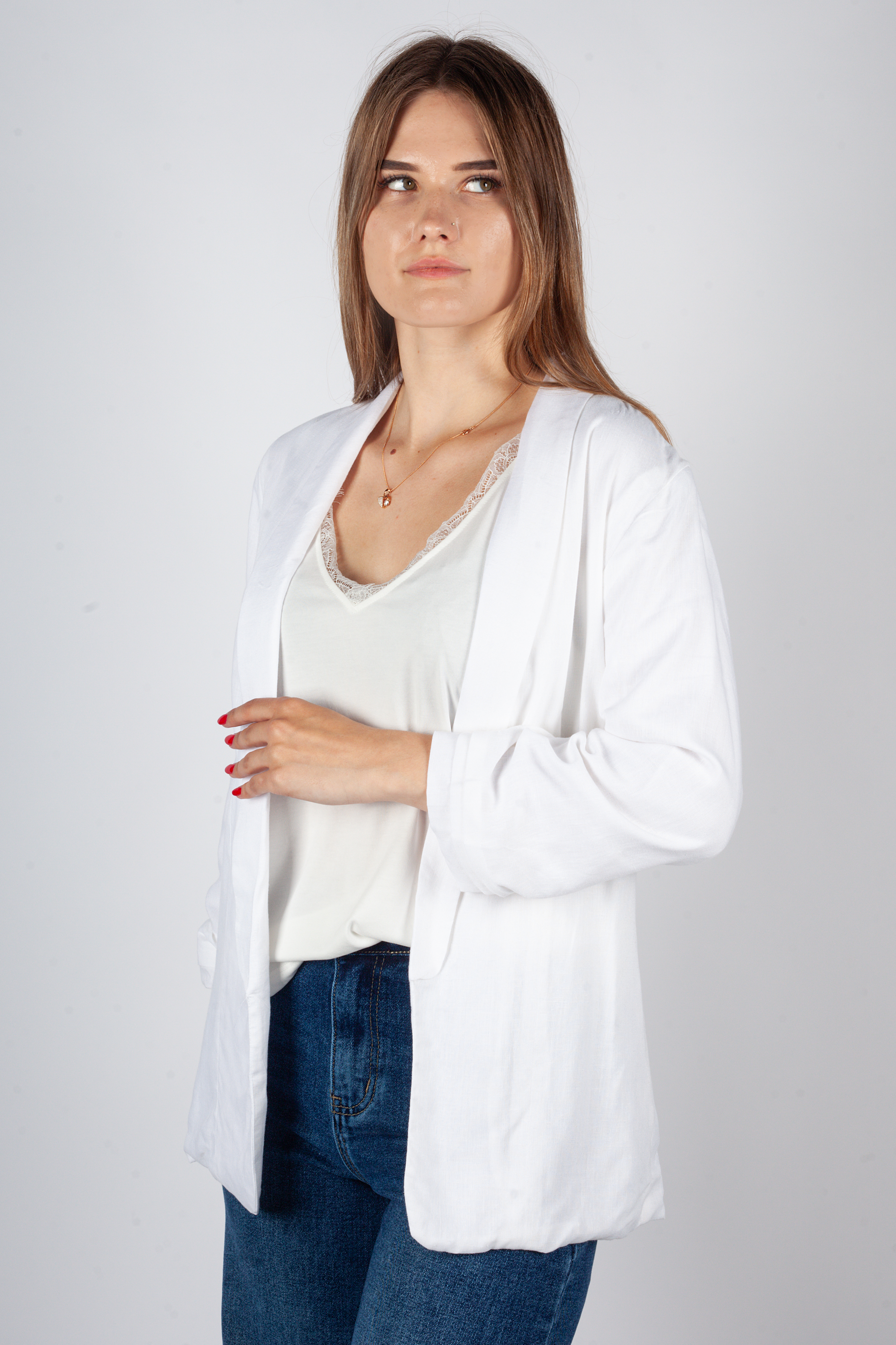 Sakko PIECES 17154738-Bright-White