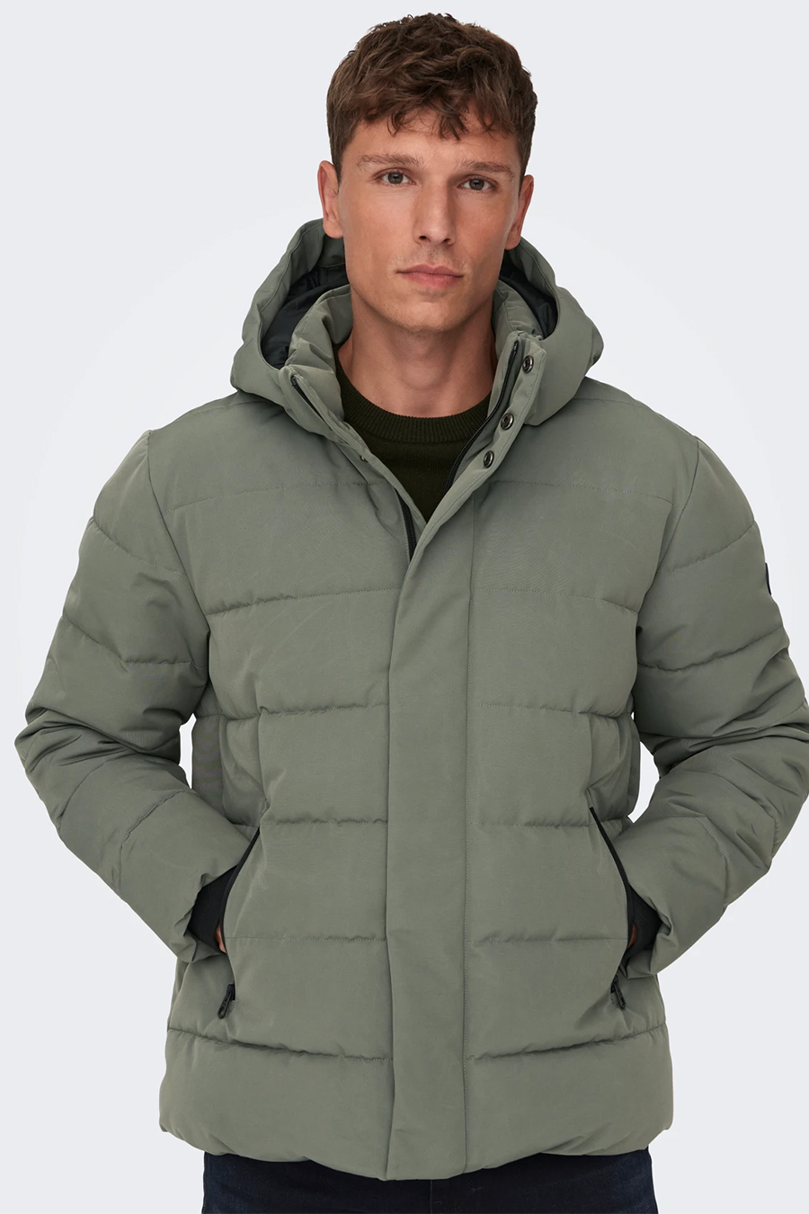 Winterjacke ONLY & SONS 22019598-Castor-Gray