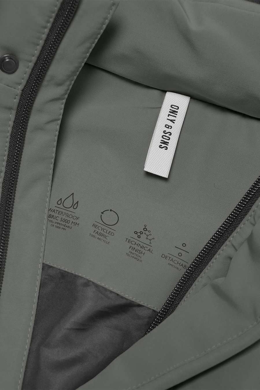 Winterjacke ONLY & SONS 22019598-Castor-Gray