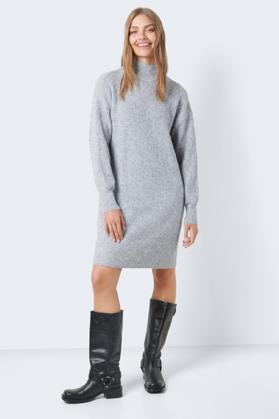 Gestricktes Kleid NOISY MAY 27026914-Medium-Grey