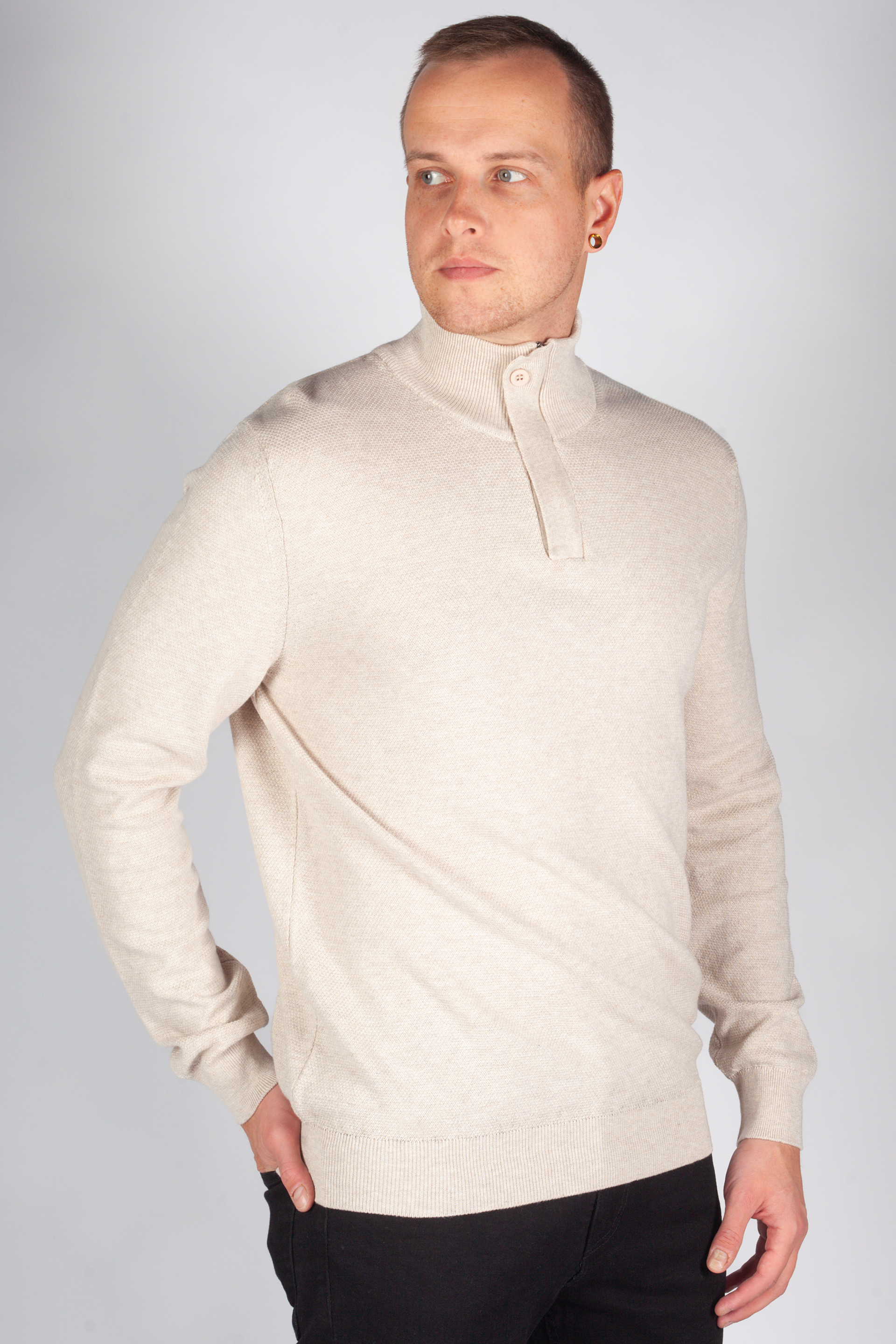 Strickpullover MCL 33570-BEJ-MELANJ