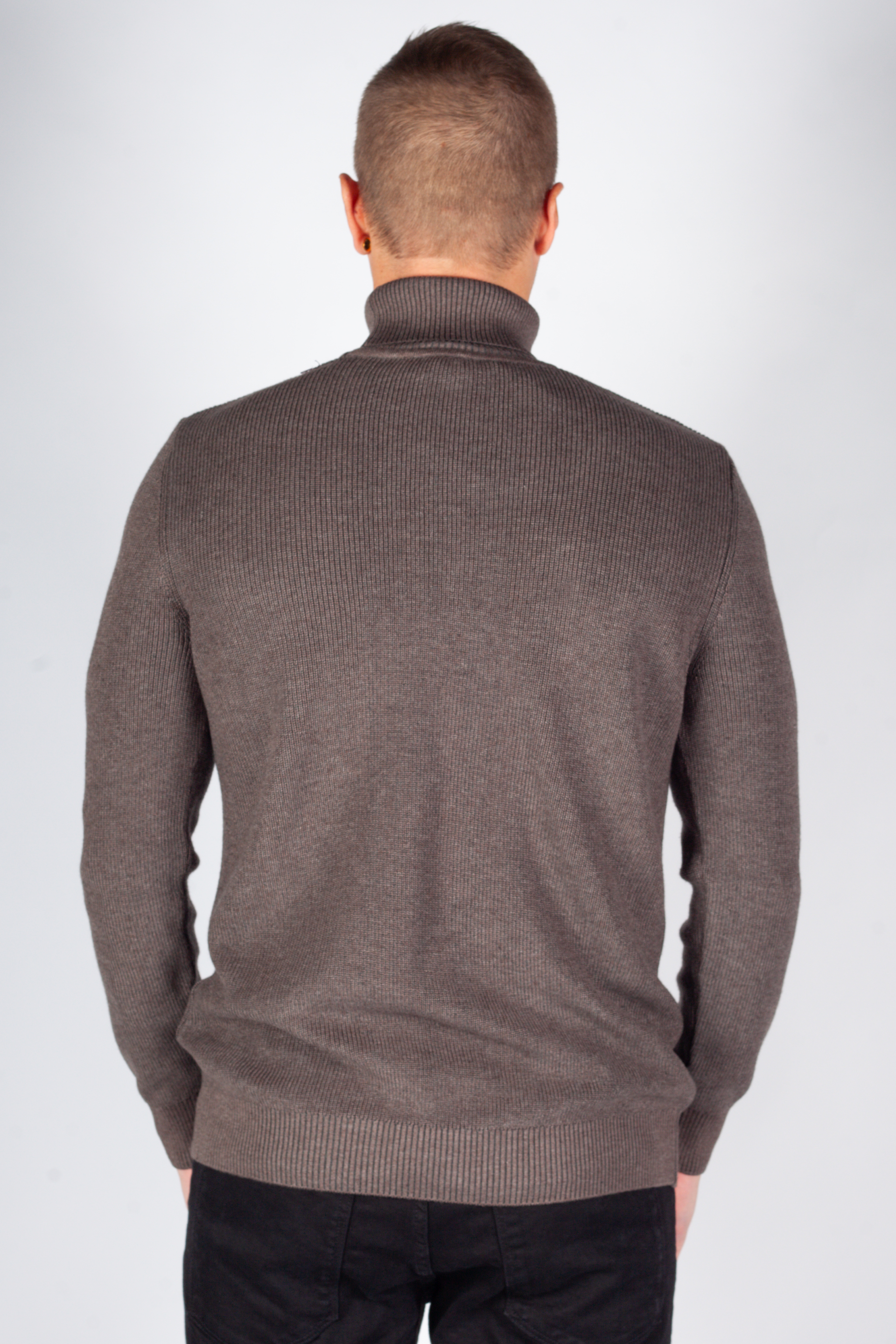Rollkragenpullover MCL 33811-KAHVEMELANJ