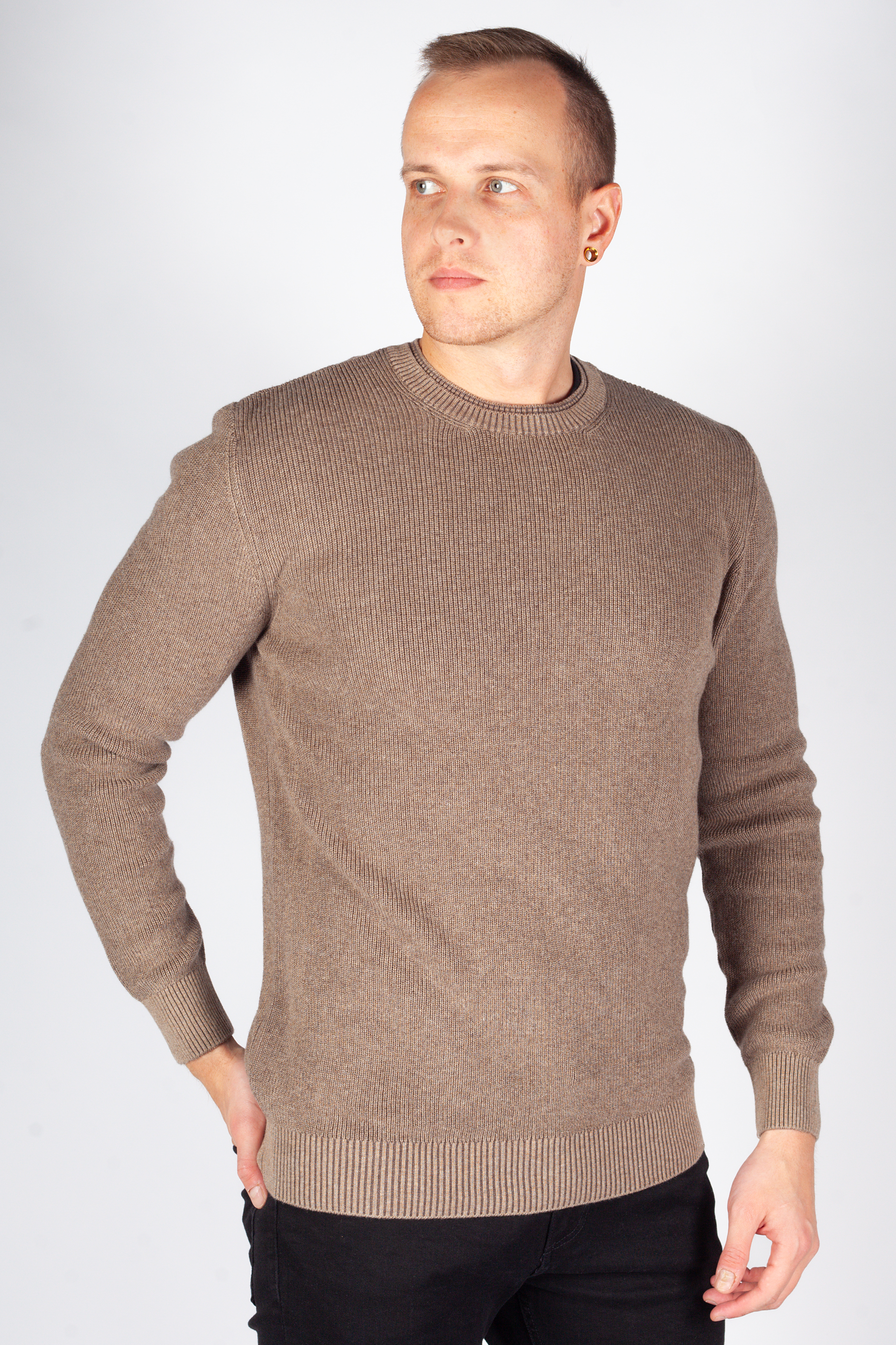Strickpullover MCL 33813-TOPRAKMELANJ