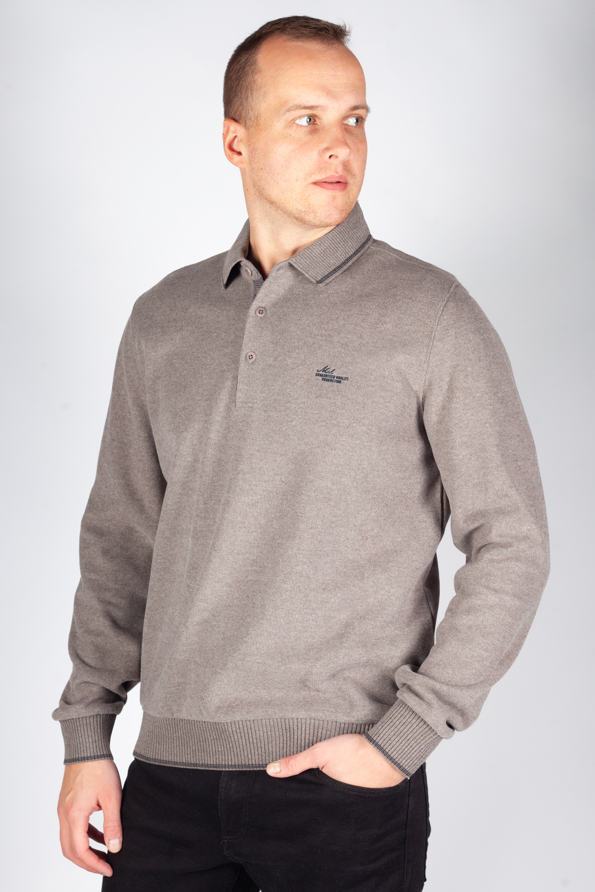 Poloshirts MCL 39848-KAHVE-MELANJ