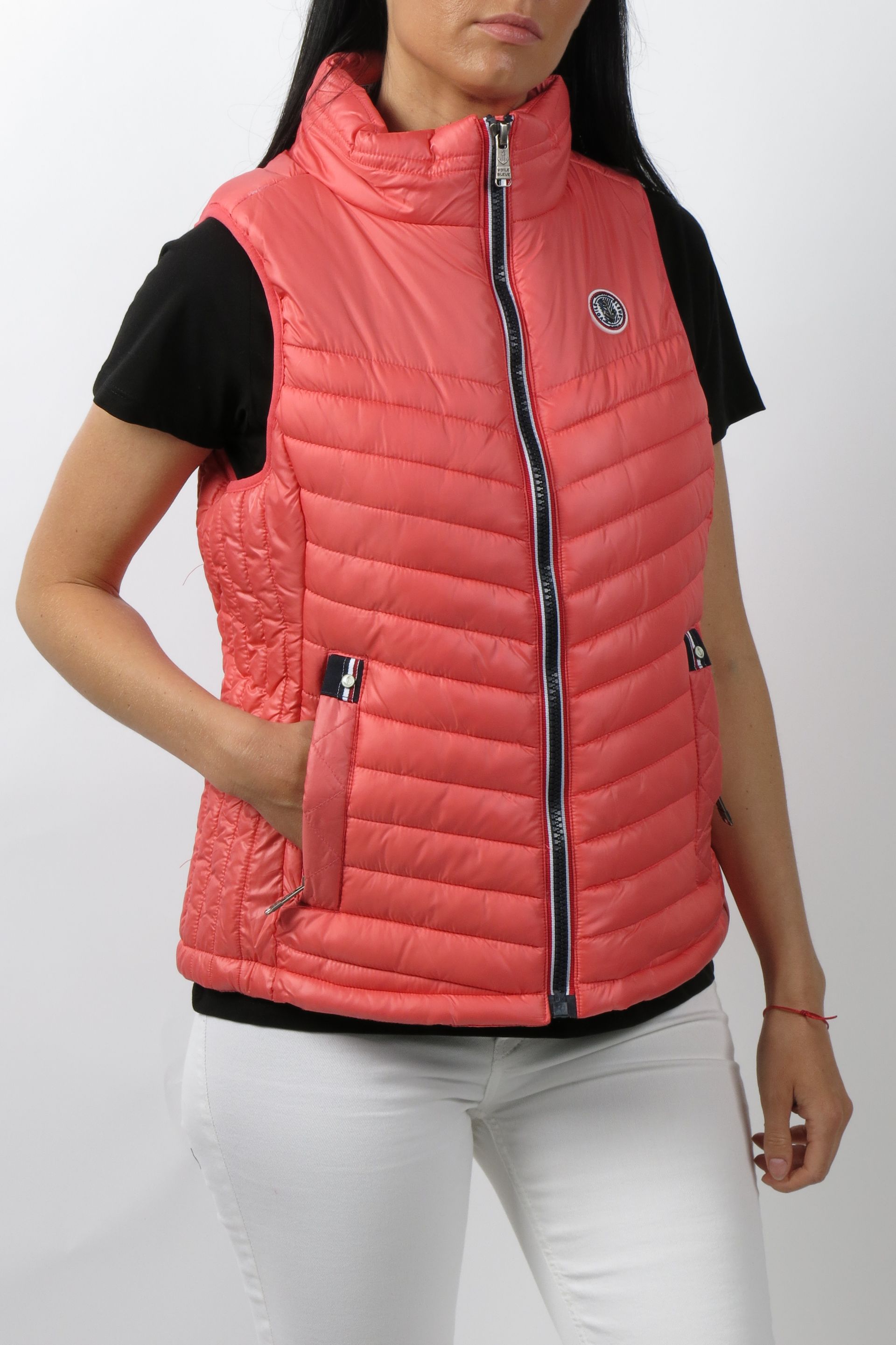 Weste VOILE BLEUE ARETHA-CORAIL