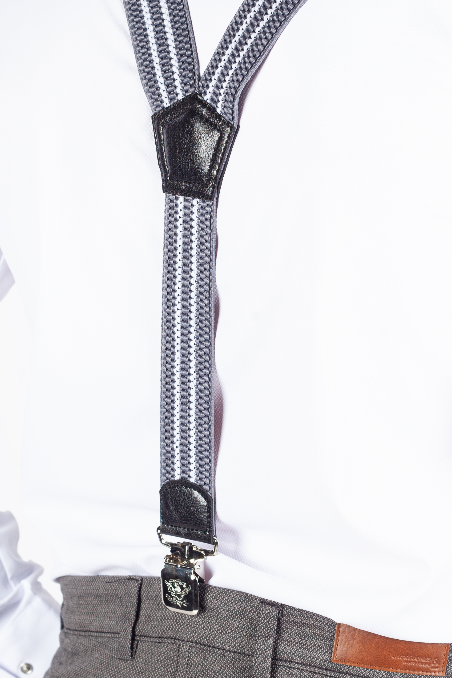 Hosenträger X JEANS DYK40-008-MIX-LTGR-WHITE