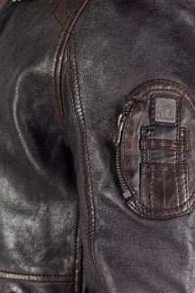 Lederjacke mit Futter GIPSY 1201-0624-brown