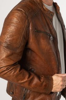 Lederjacke MAURITIUS 1201-0666-cognac