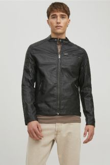 Lederjacke JACK & JONES 12182192-Black