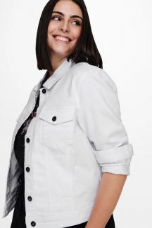 Jeansjacke ONLY CARMAKOMA 15237814-White