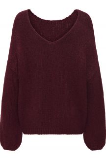 Strickpullover JACQUELINE DE YONG 15334709-Cabernet