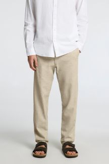 Leinenhose SELECTED 16087636-Vetiver