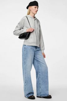Sweatjacken PIECES 17140741-Light-Grey