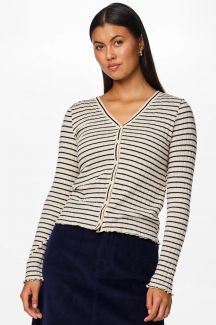 Strickjacke PIECES 17154805-Birch-BLACK