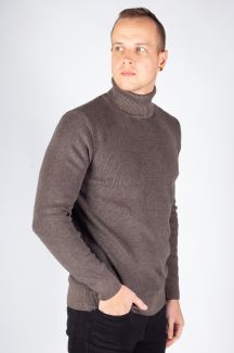 Rollkragenpullover MCL 33811-KAHVEMELANJ