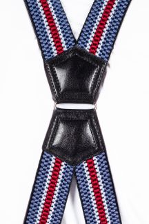 Hosenträger X JEANS DMAX40-MIX-BLUE-RED